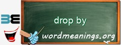 WordMeaning blackboard for drop by